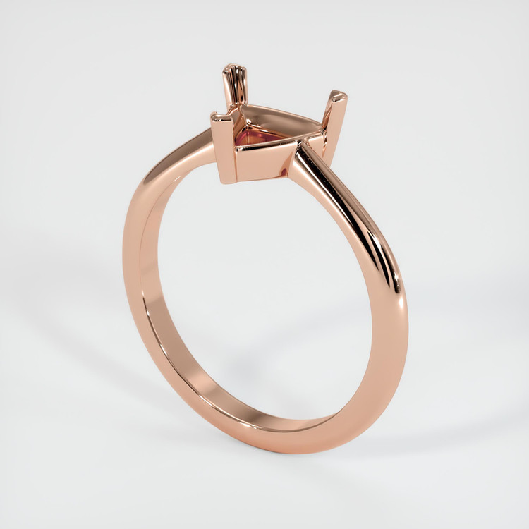 14K Rose Gold Vedic Ring Setting