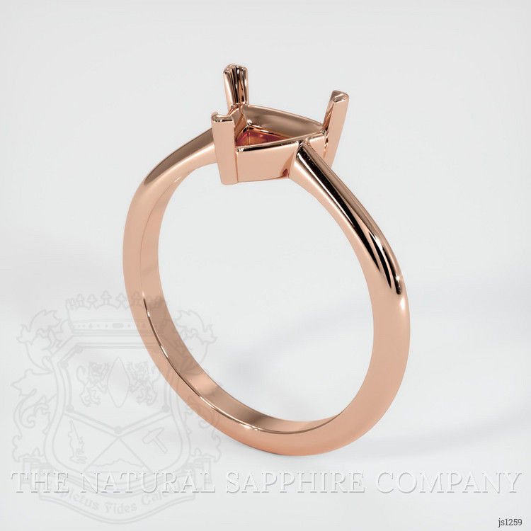 14K Rose Gold Vedic Ring Setting