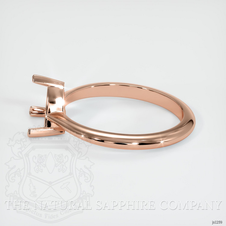 14K Rose Gold Vedic Ring Setting