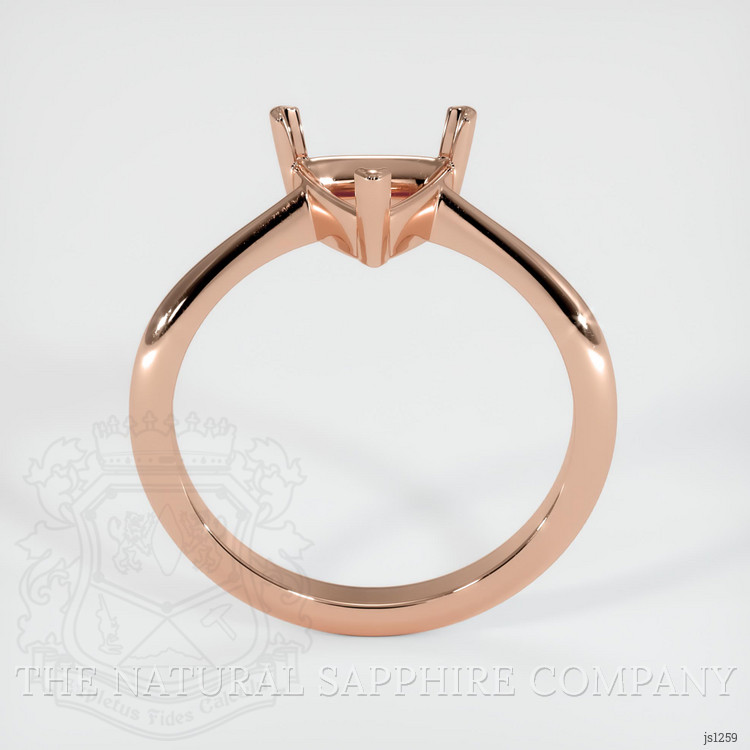 14K Rose Gold Vedic Ring Setting