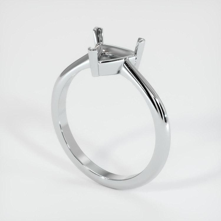 14K White Gold Vedic Ring Setting