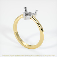 14K White & Yellow Vedic Ring Setting Video
