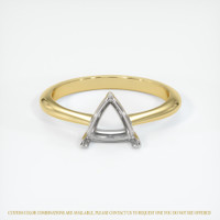14K White & Yellow Vedic Ring Setting Image