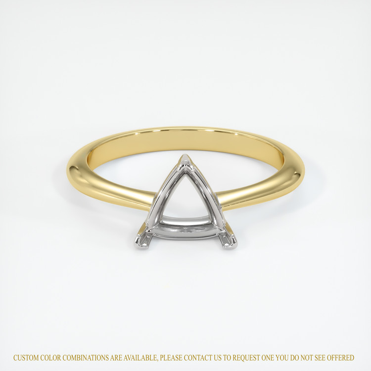 14K White & Yellow Vedic Ring Setting