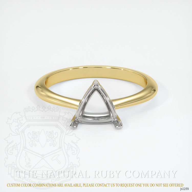 14K White & Yellow Vedic Ring Setting