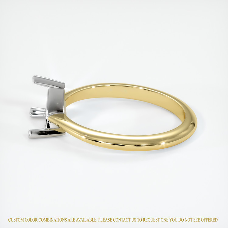 14K White & Yellow Vedic Ring Setting