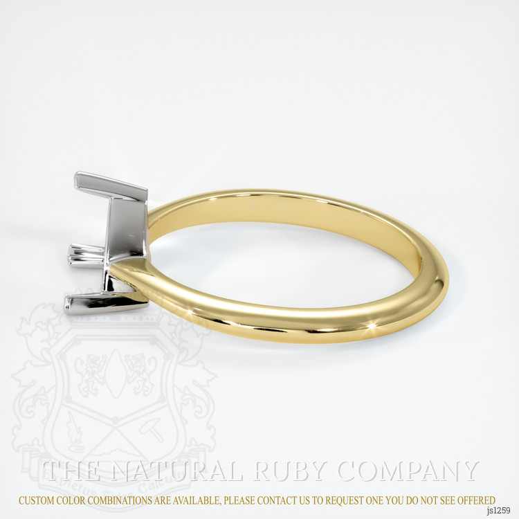 14K White & Yellow Vedic Ring Setting