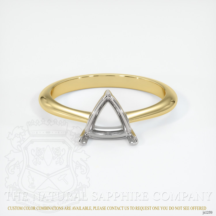 18K White & Yellow Vedic Ring Setting
