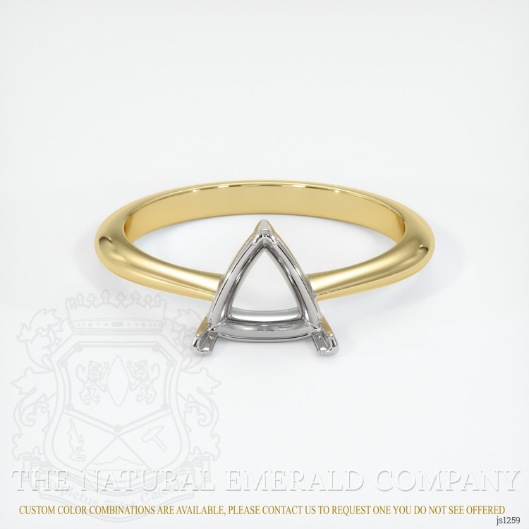 18K White & Yellow Vedic Ring Setting