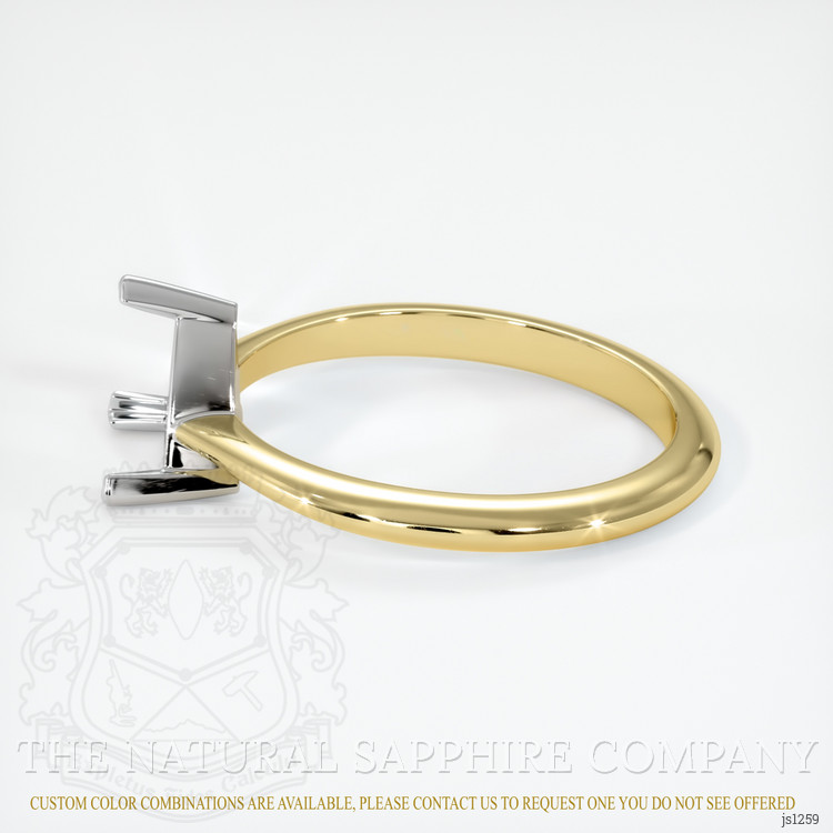 18K White & Yellow Vedic Ring Setting