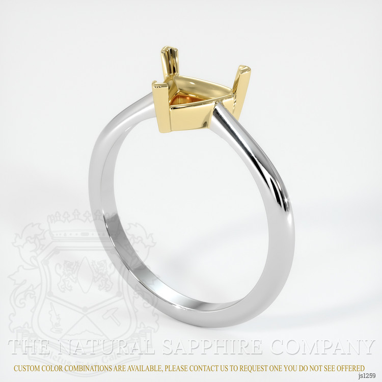 14K Yellow & White Vedic Ring Setting