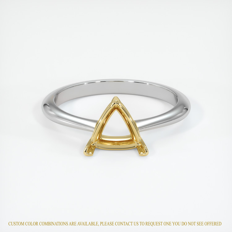 14K Yellow & White Vedic Ring Setting