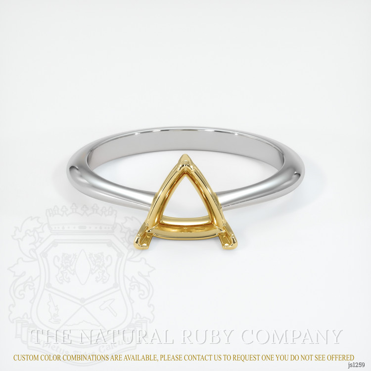 14K Yellow & White Vedic Ring Setting