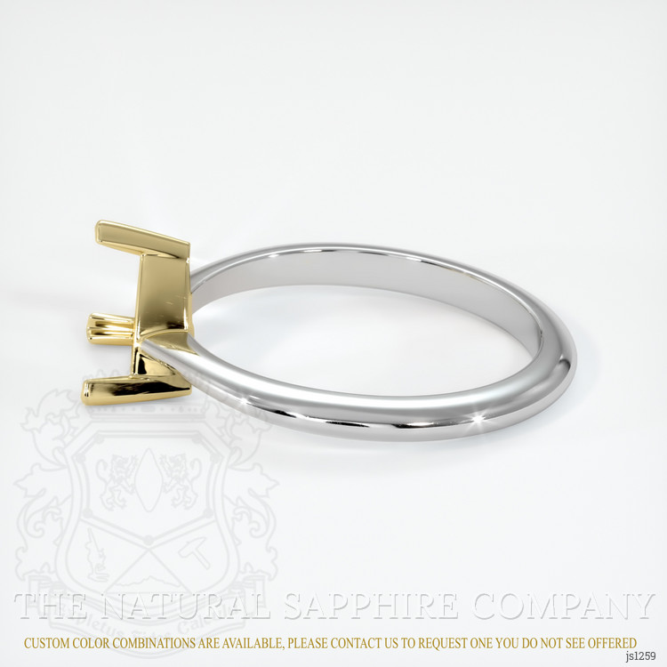 14K Yellow & White Vedic Ring Setting