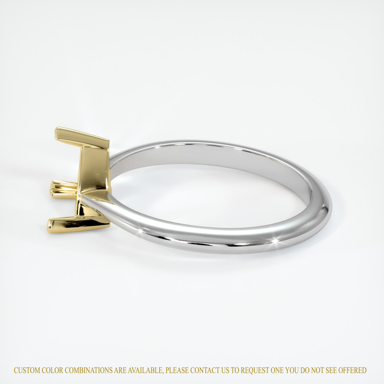 14K Yellow & White Vedic Ring Setting