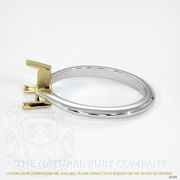 14K Yellow & White Vedic Ring Setting