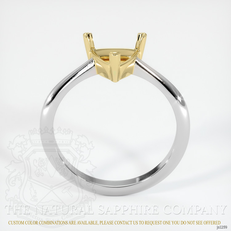 14K Yellow & White Vedic Ring Setting