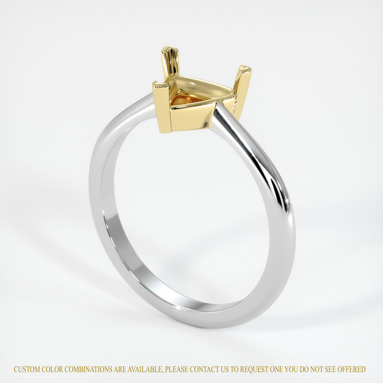 18K Yellow & White Vedic Ring Setting