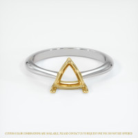 18K Yellow & White Vedic Ring Setting Image