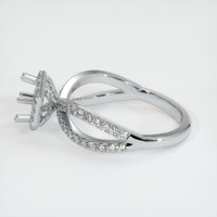 10K White Gold Pave Ring Setting Image