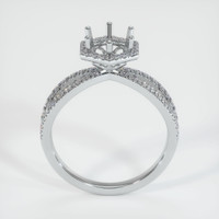 14K White Gold Pave Ring Setting Image