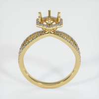 14K Yellow Gold Pave Ring Setting Image