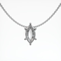 10K White Gold Solitaire Pendant Setting Video