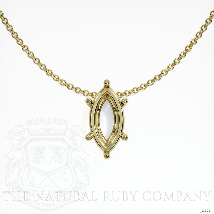14K Yellow Gold Solitaire Pendant Setting