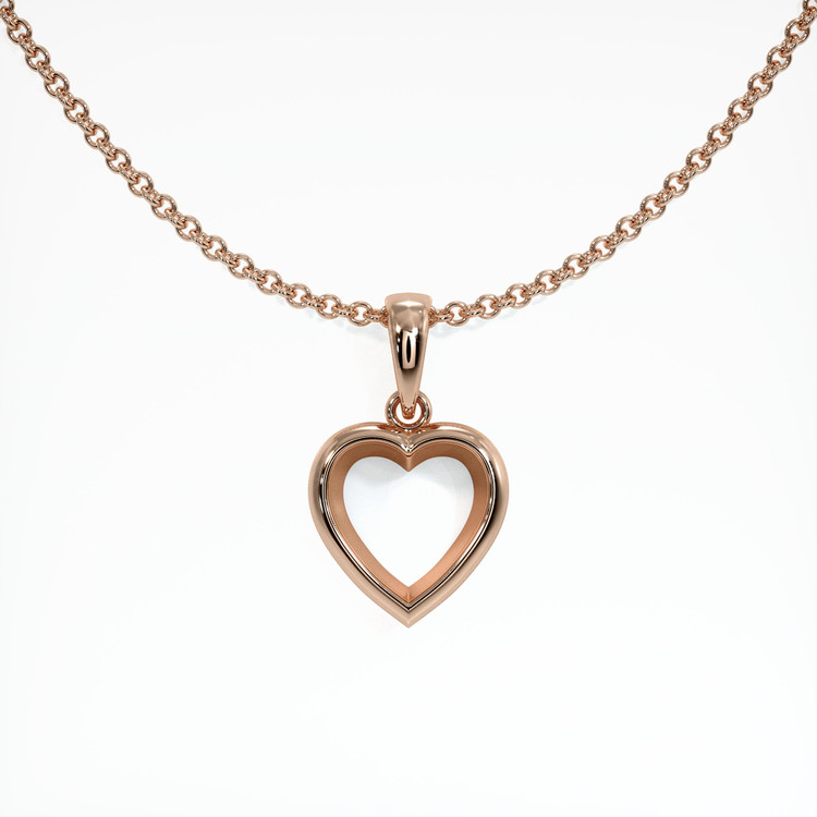 14K Rose Gold Vedic Pendant Setting