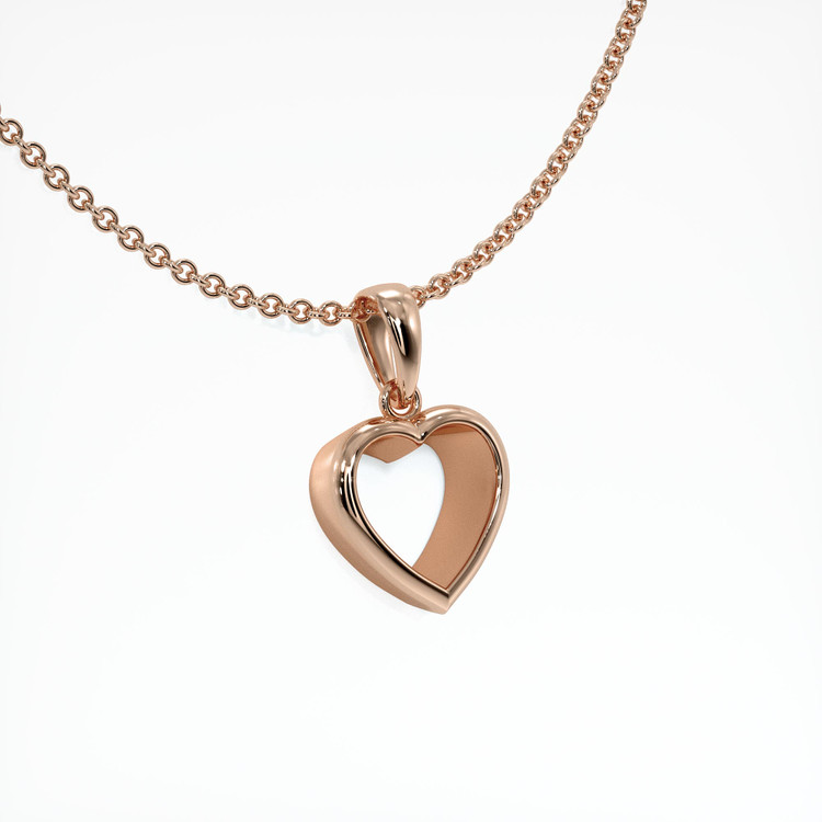 14K Rose Gold Vedic Pendant Setting