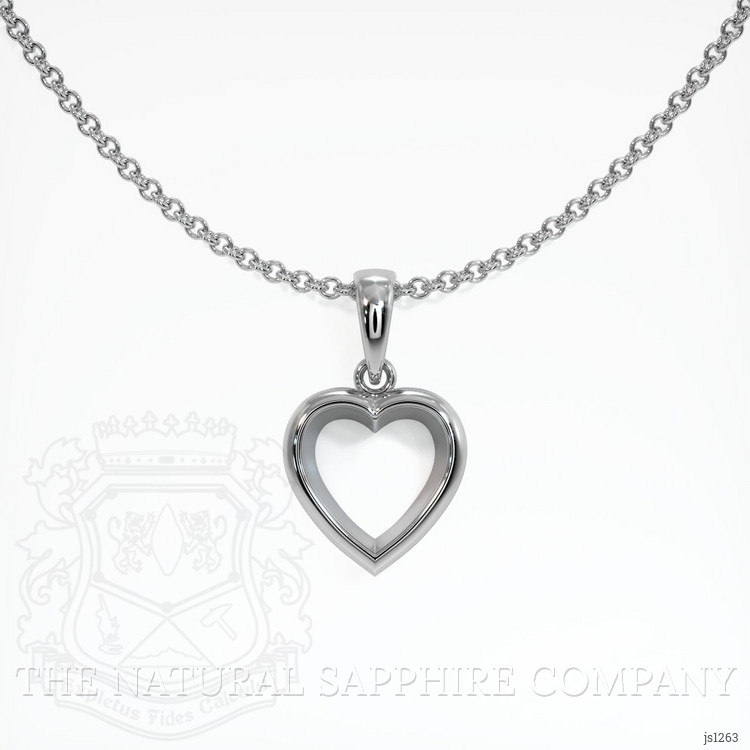 14K White Gold Vedic Pendant Setting