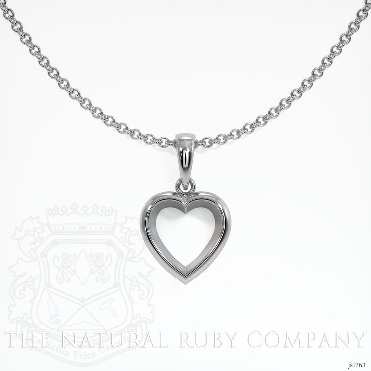 14K White Gold Vedic Pendant Setting