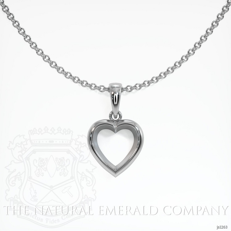 18K White Gold Vedic Pendant Setting