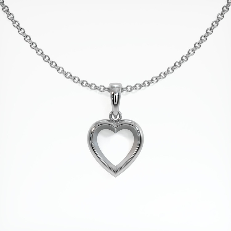 18K White Gold Vedic Pendant Setting