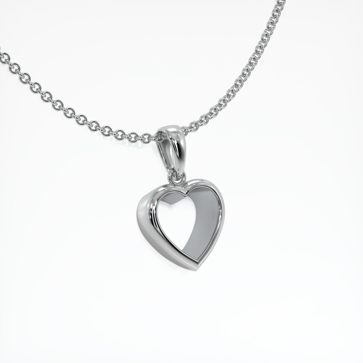 18K White Gold Vedic Pendant Setting