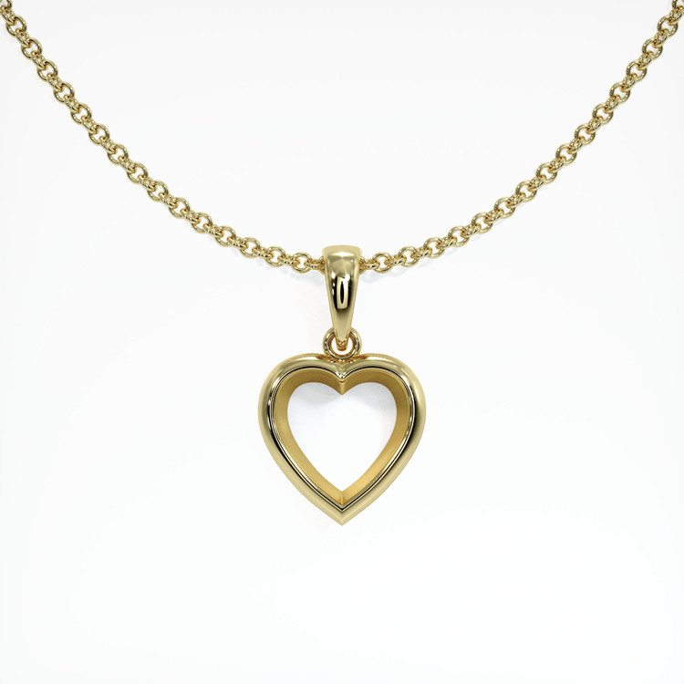 14K Yellow Gold Vedic Pendant Setting