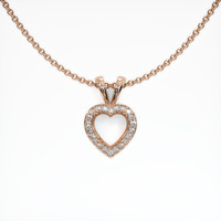 14K Rose Gold Pave Pendant Setting Video