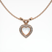 14K Rose Gold Pave Pendant Setting Video