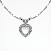 14K White Gold Pave Pendant Setting Video