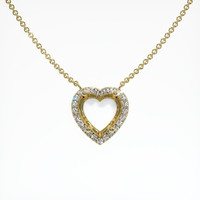 14K Yellow Gold Pave Necklace Setting Video