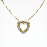 18K Yellow Gold Pave Necklace Setting Video