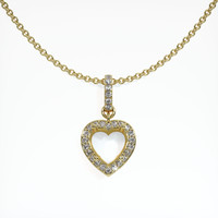 14K Yellow Gold Pave Pendant Setting Video