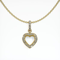 18K Yellow Gold Pave Pendant Setting Video