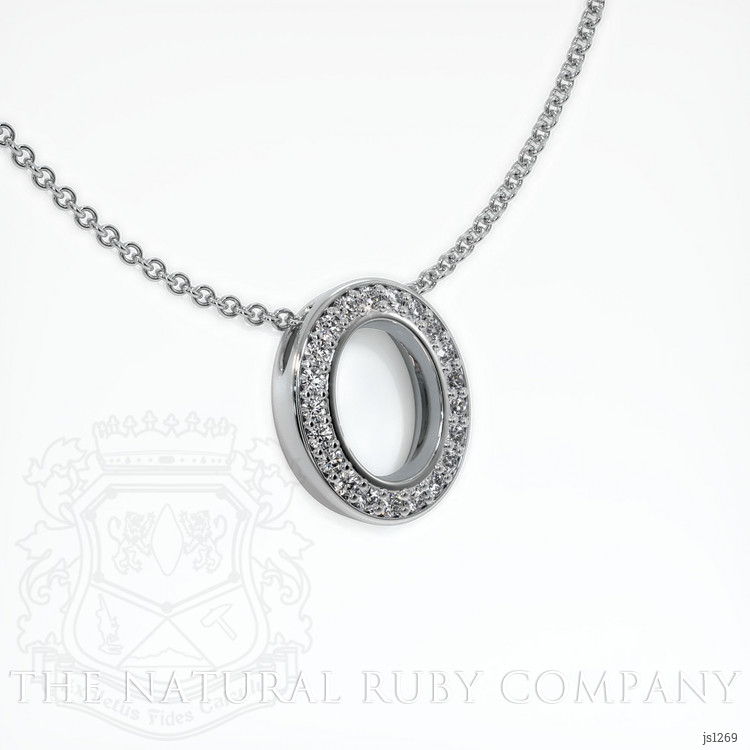 Platinum 950 Pave Pendant Setting