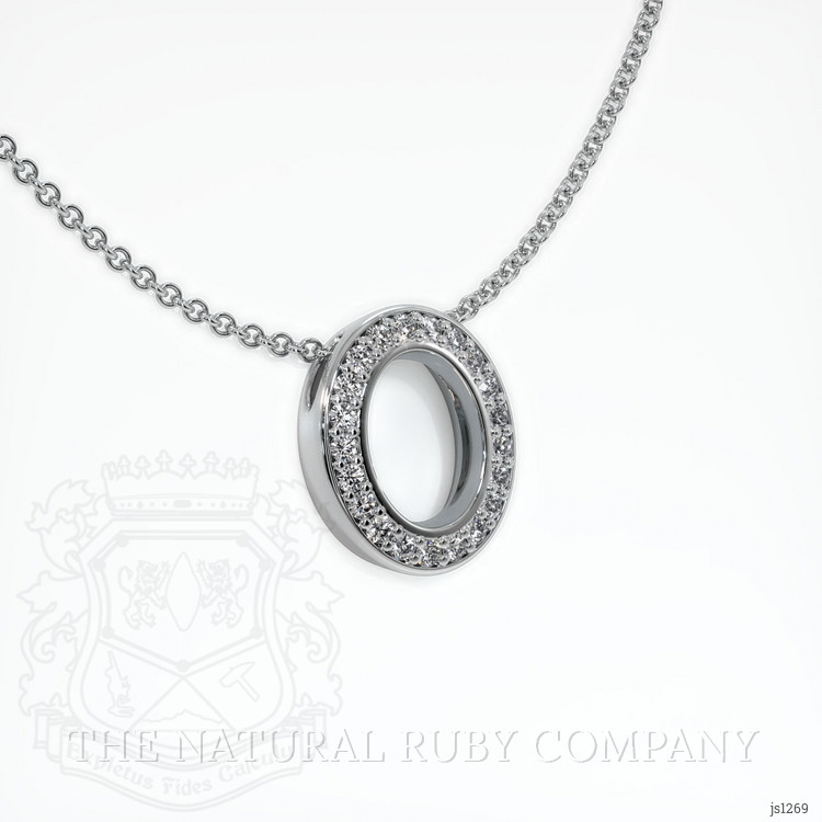 Silver Pave Pendant Setting