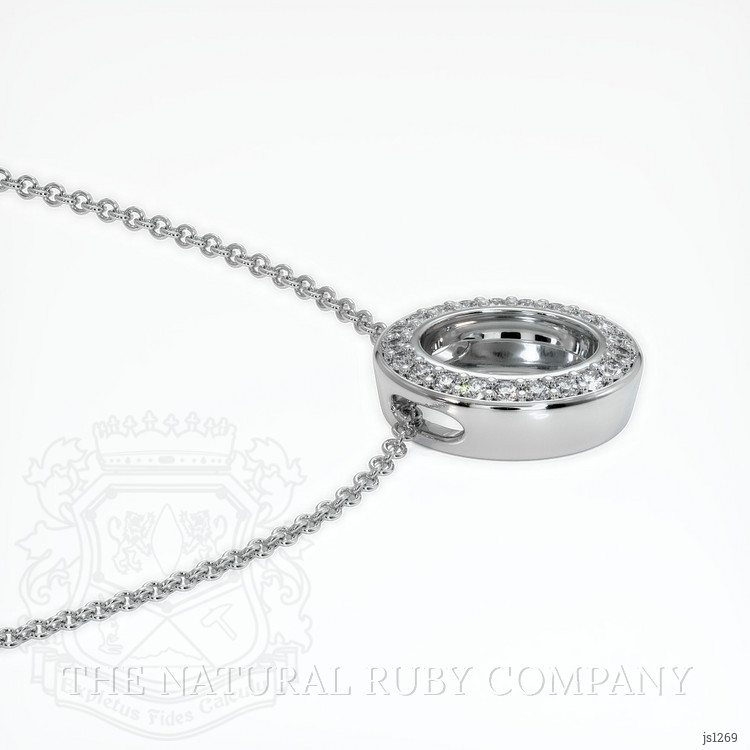 Silver Pave Pendant Setting