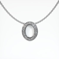 14K White Gold Pave Pendant Setting Video