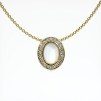 18K Yellow Gold Pave Pendant Setting Video
