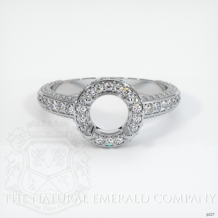 Platinum 950 Pave Ring Setting