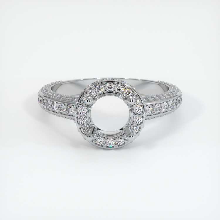 Platinum 950 Pave Ring Setting